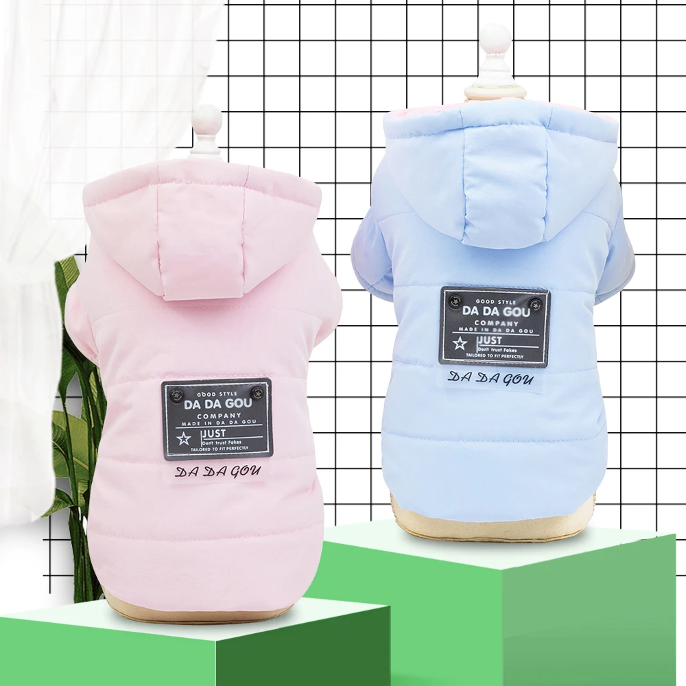 Милая одежда для домашних животных зимнее пальто кошек и собак теплая чихуахуа
