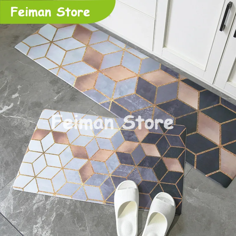 Кухонные ковры ПВХ кожаные коврики большие напольные для спальни татами