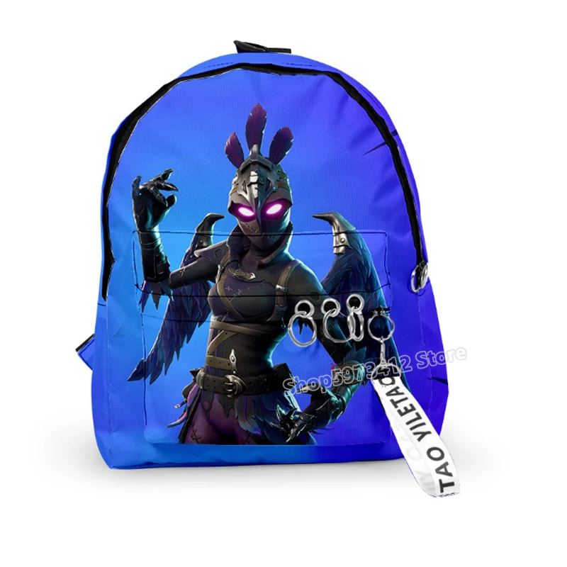 Рюкзак с мультяшными фигурками Fortnites школьный ранец канцелярские принадлежности