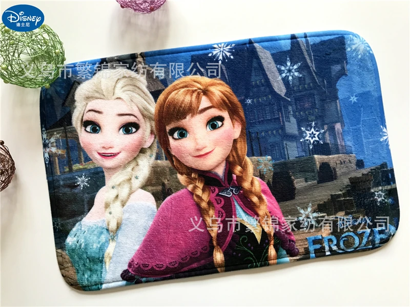 Детский коврик с рисунком из мультфильма Холодное сердце 38x58 см дверной для
