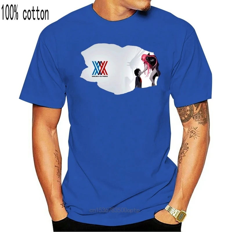 

New Darling in The FRANXX Men's Comfortable Short Sleeve Anime T-Shirts Black