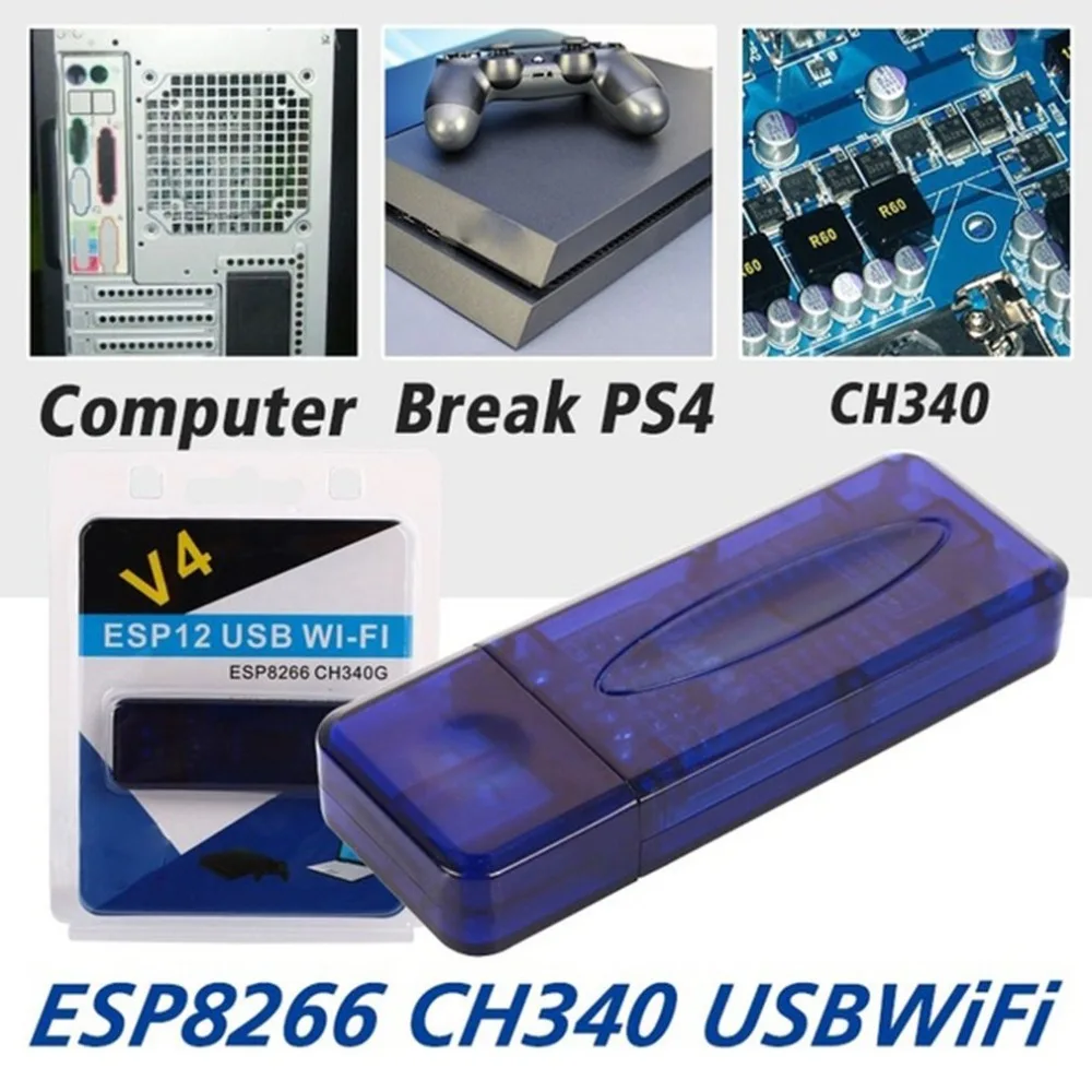 For PS4 WiFi ESP8266 CH340 chip USB Wireless Module Compatible Nodemcu for Arduino Hot