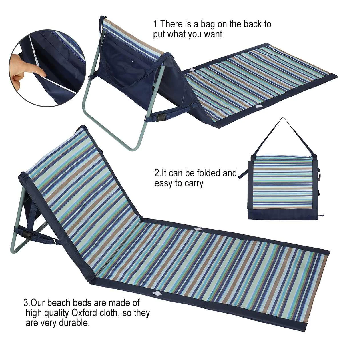 Fiyat Taşınabilir Katlanır Plaj Sandalyesi Su Geçirmez Ve Nem Geçirmez Plaj Mat Kamp Katlanabilir Sandalye Katlanır Kamp Sandalyesi