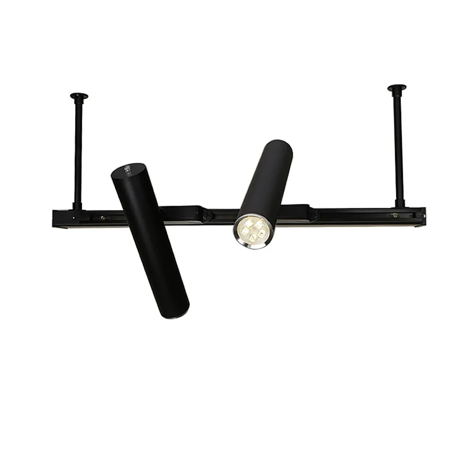 

Free Combination Track Spotlight Ceiling Suspended Mounted Rail Lights Loft Style Fashion Store Studio Office Lighting Fixtures
