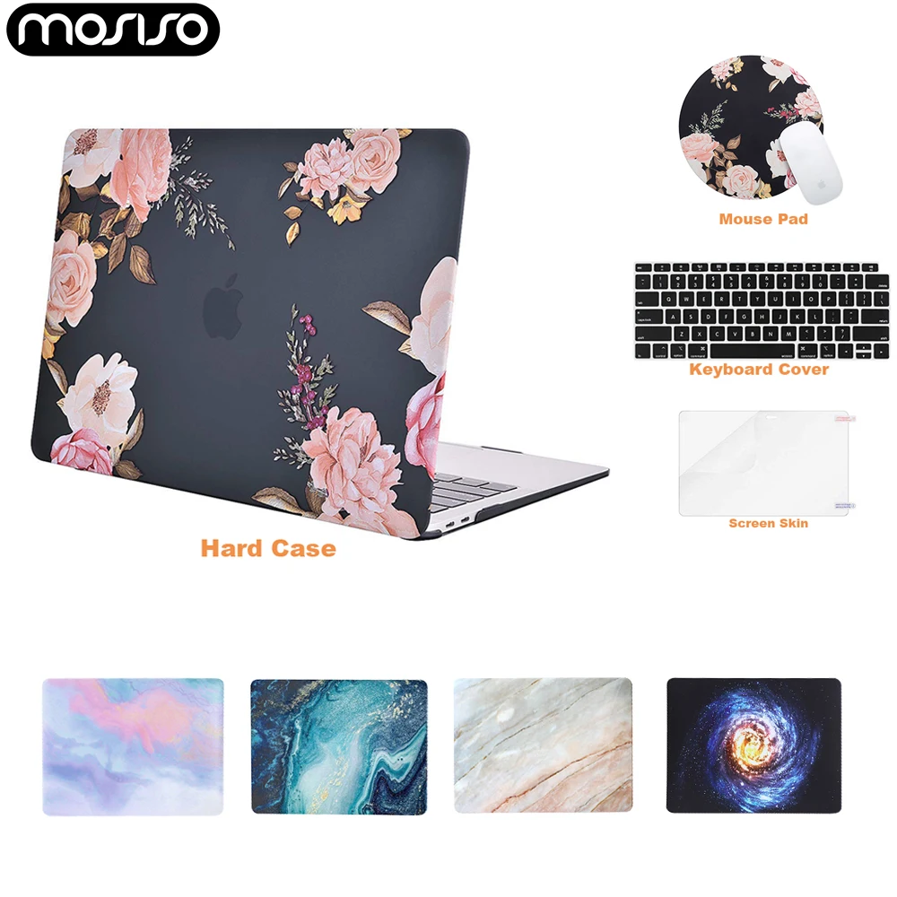 Чехол MOSISO для ноутбука Macbook Air Pro Retina 13 15 16 цветной мраморный Жесткий mac book air дюймов