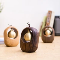 home decor wood wind chimes simple solid wood desktop decoration with manual creativity wood ornament hand playing bell