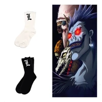 anime cotton sockings death note cosplay superhero personality trend socks cartoon adult socks deathnote prop gift