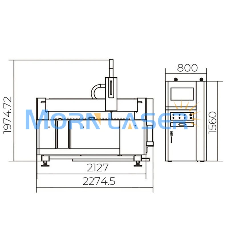Cnc углеродистая нержавеющая сталь листового железа волоконный лазерный резак