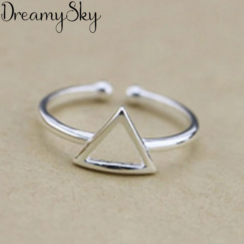 Индивидуальные винтажные треугольные кольца для женщин очаровательные