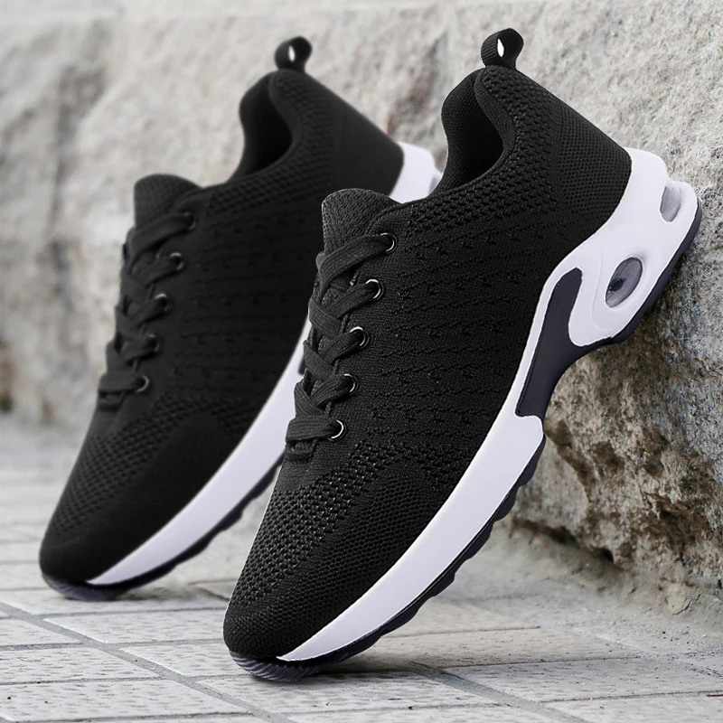 Кроссовки мужские дышащие сетчатые повседневная обувь для улицы работы с