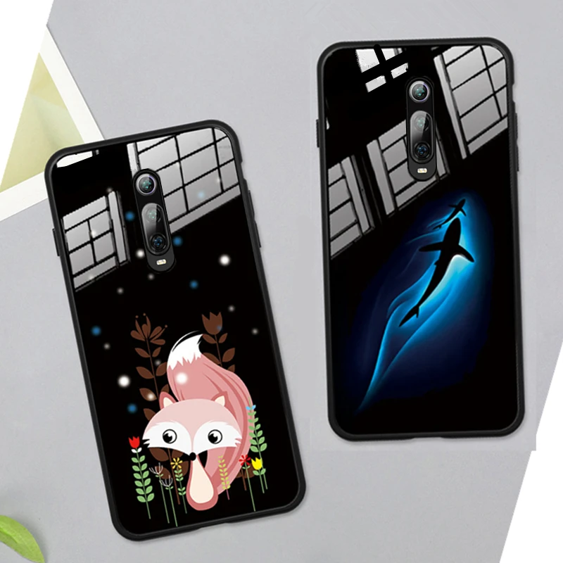 Чехол из закаленного стекла для OPPO A11 A11X A9 2020 A5 A3 A5S A3S A7 2018 черный жесткий чехол с