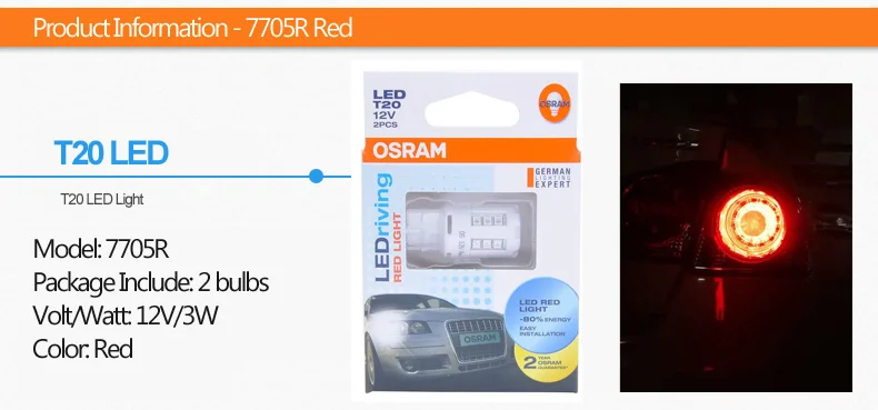 Лампа Ксеноновая OSRAM СВЕТОДИОДНЫЙ T10 W5W T20 p21w светодиодный автомобильный Боковой габаритный фонарь лампы сигнала поворота интерьер чтение светильник номерных знаков Лампы помочь вспышка Светильник Автомобиля