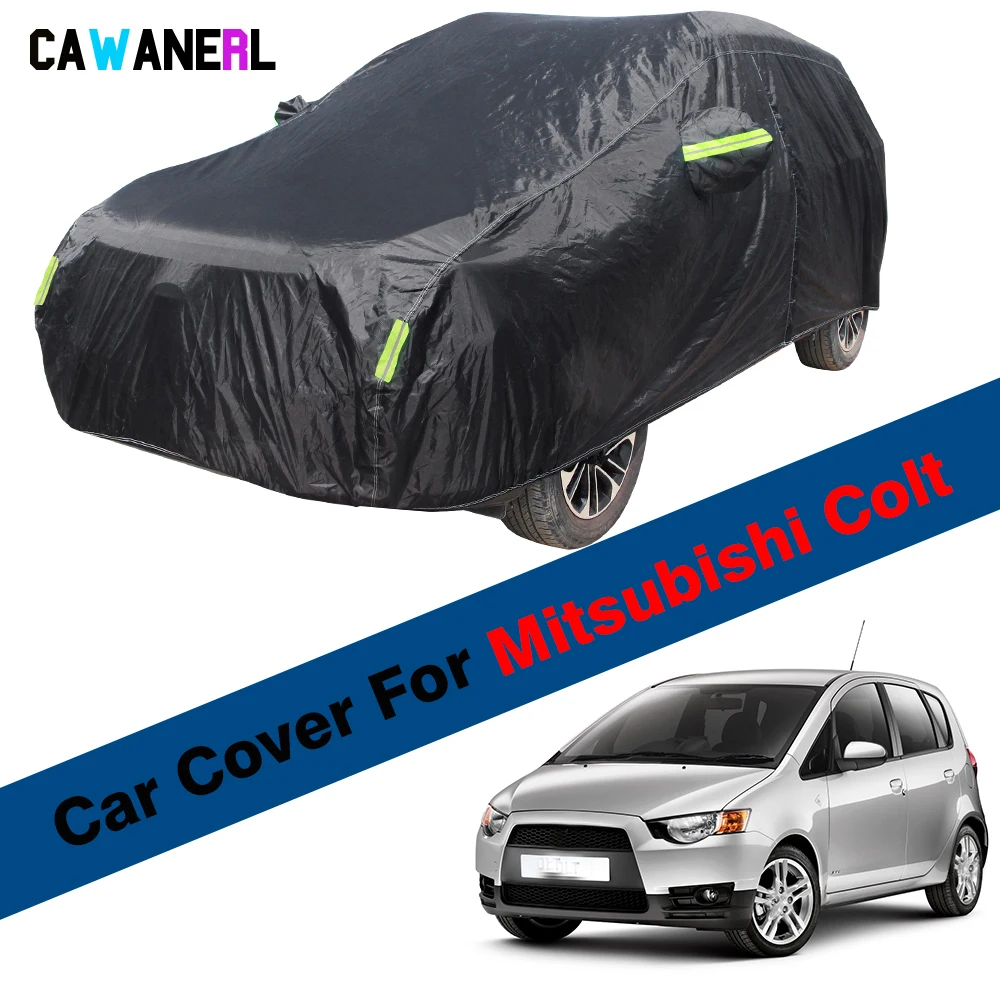 

Full Car Cover Outdoor Anti-UV Sun Shade Rain Snow Ice Dust Protection Waterproof Cover For Mitsubishi Colt Plus