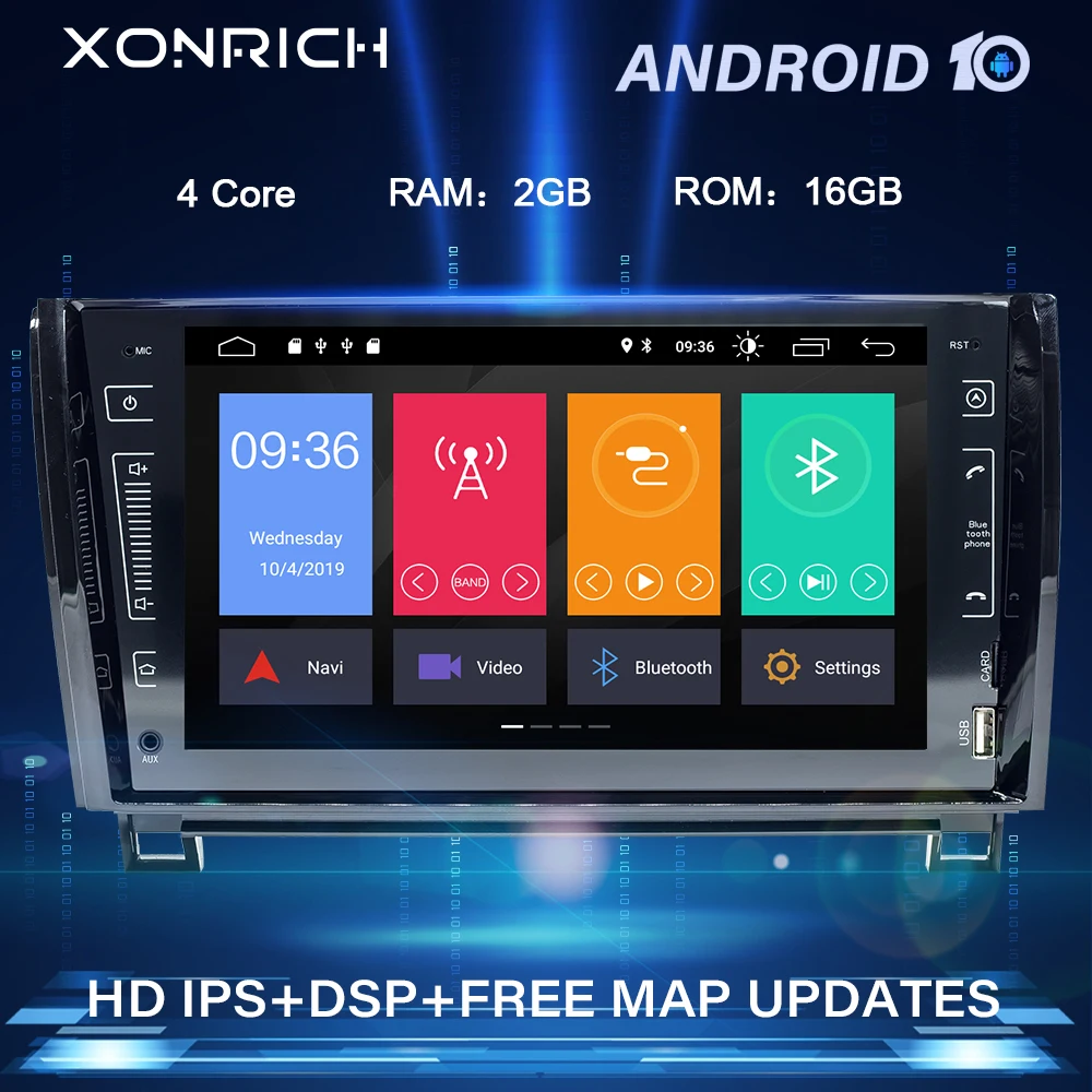 2 Din Android 10 автомобильное радио мультимедиа для Toyota Tundra Sequoia 2007 2008 2009 2010 2011 2012 2013 GPS