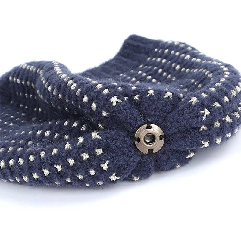 Модная зимняя блестящая женская однотонная шляпа с помпоном теплая шапка помпон