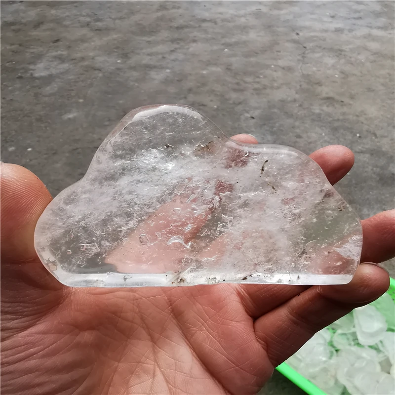 

Natural Clear Quartz Carved Cloud Crystal Gemstones Spiritual Healing