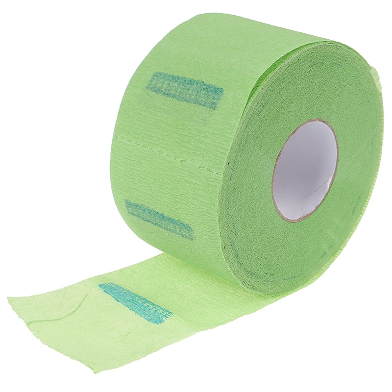 

1pc Neck Ruffle Roll Paper Hair Cutting Salon Hairdressing Collar Accessory Necks Covering Disposable Haircut Collar Paper Green