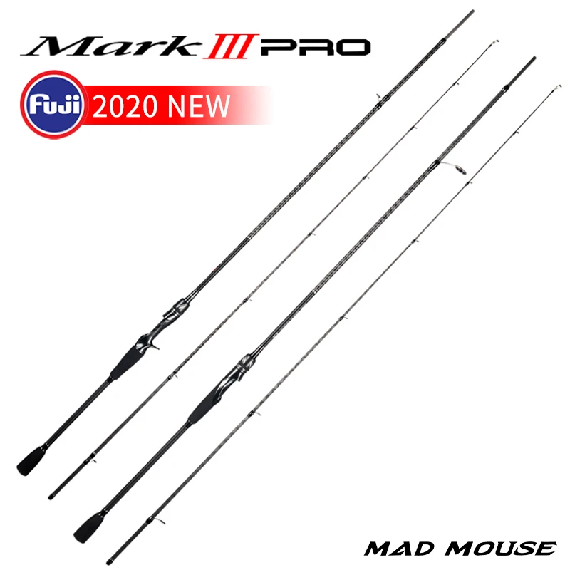 

2020 New MADMOUSE MARK III PRO Lure Fishing Rod 1.98m 2.09m 2.28m M/ML Power Spinning Casting Rod MF Action Lure WT 3-21g Rods