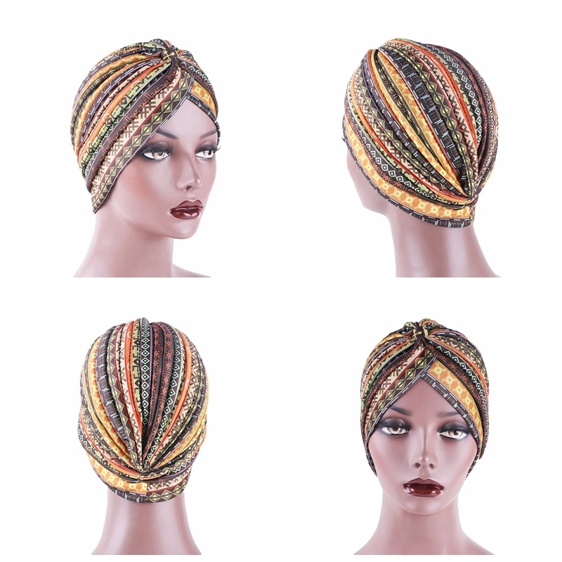 

Женская шапочка для волос с принтом s, цветочный узел, шапочка с оборками, шарф, тюрбан, вязаная Ночная шапочка, чепчик для сна, аксессуары для...