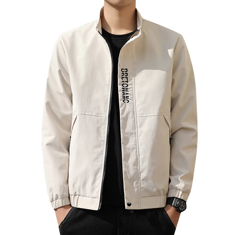 

Men's Tooling Jacket Jacket 2021 New Spring Embroidered Stand-up Collar Casual Korean Style Trendy Top Jacket Men jacket men