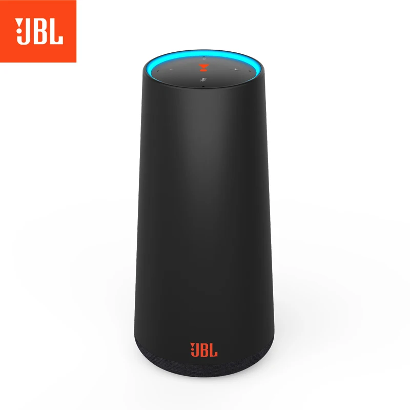 JBL TOWER умный музыкальный замок беспроводной Bluetooth динамик Умный интеллектуальный wifi Голосовое управление AI динамик мини глубокий бас звук - Цвет: Черный