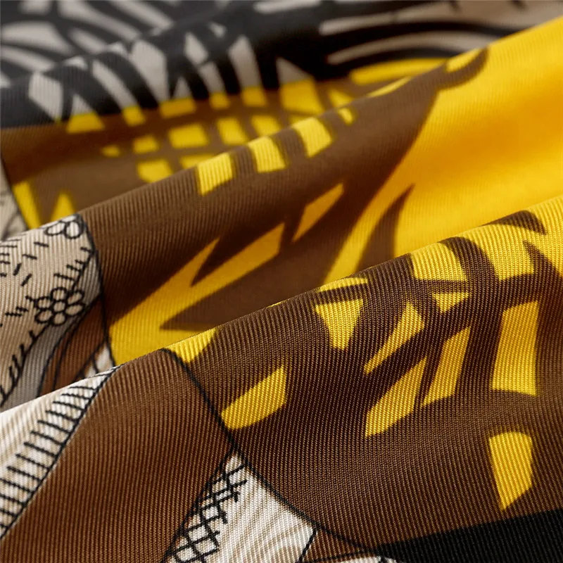 130 см шелковый шарф дизайнерские женские квадратные шарфы платок для женщин