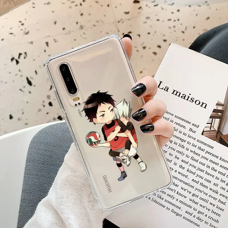 

Anime Haikyu Hinata Attacks Phone Case Transparent for Samsung A71 S9 10 20 HUAWEI p30 40 honor 10i 8x xiaomi note 8 Pro 10t 11