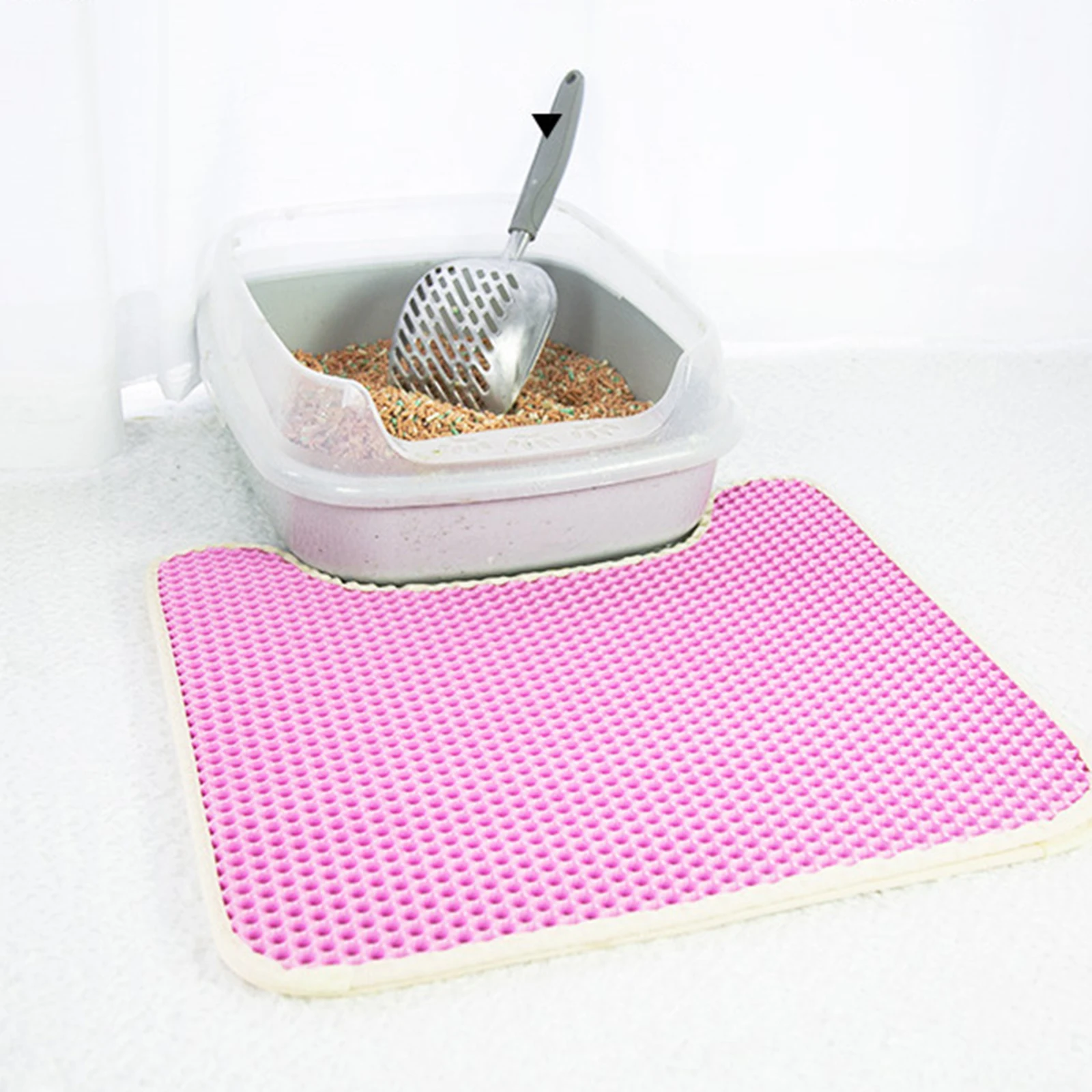 Коврик для кошачьего туалета двухслойный водонепроницаемый мочеустойчивый