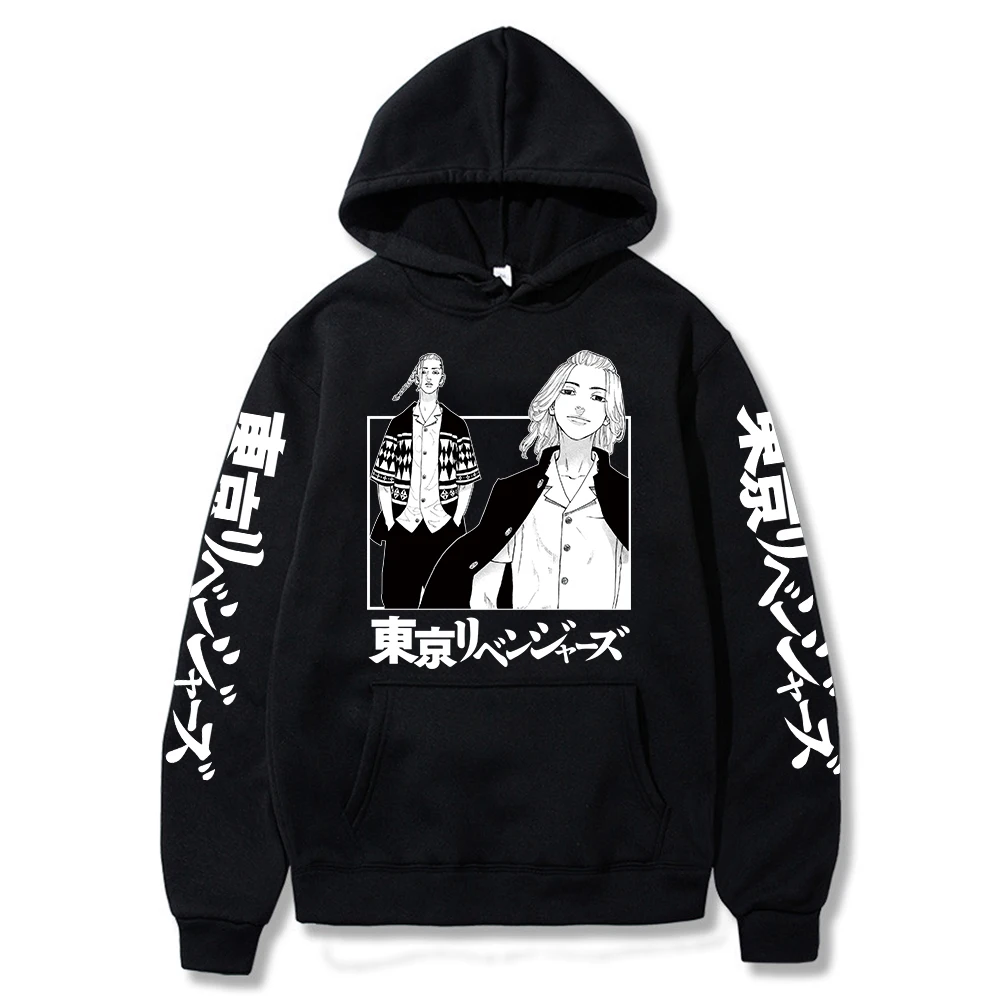 

Anime Tokyo Revengers Hoodie Anime Manjiro Sano Ken Ryuguji Graphic Hoodie for Men Sportswear Cosplay Clothes
