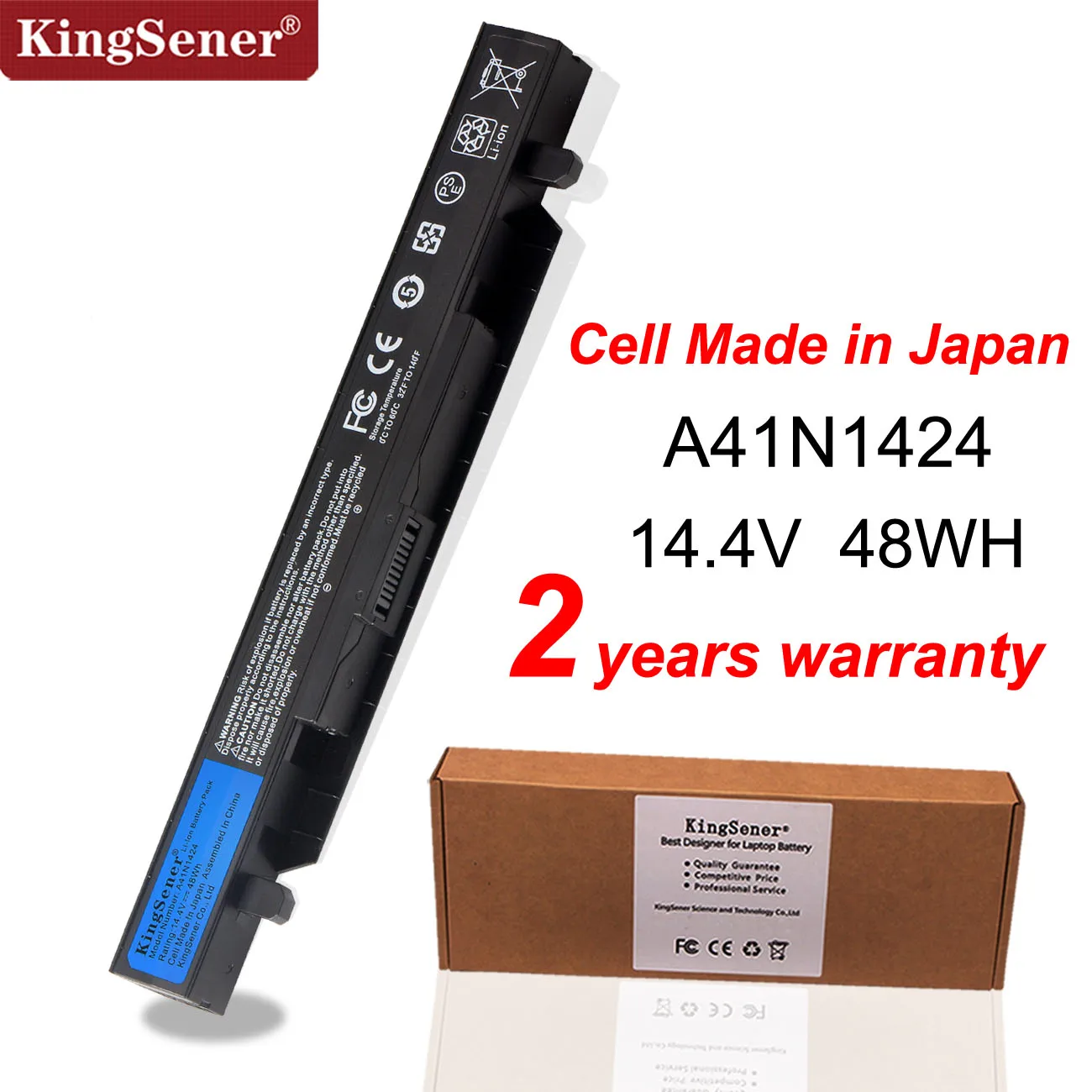 Kingsener-bateria para Computador Portátil Asus 14.4v 48wh 011424 para Asus Rog Zx50 Zx50j Zx50jx Zx50v Zx50vw Gl552 Gl552vw Gl552j Gl552jx Gl552v Baterias p/ laptop