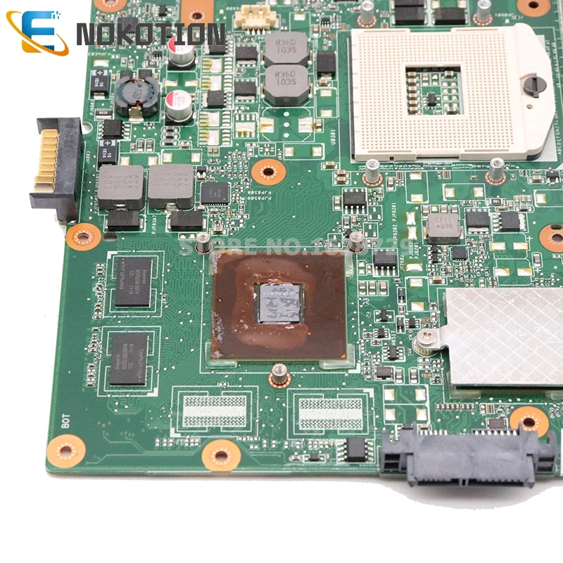 Материнская плата NOKOTION для ноутбука Asus K53S X53S A53S K53SV REV 2 3 материнская ПК HM65 DDR3 GT520M