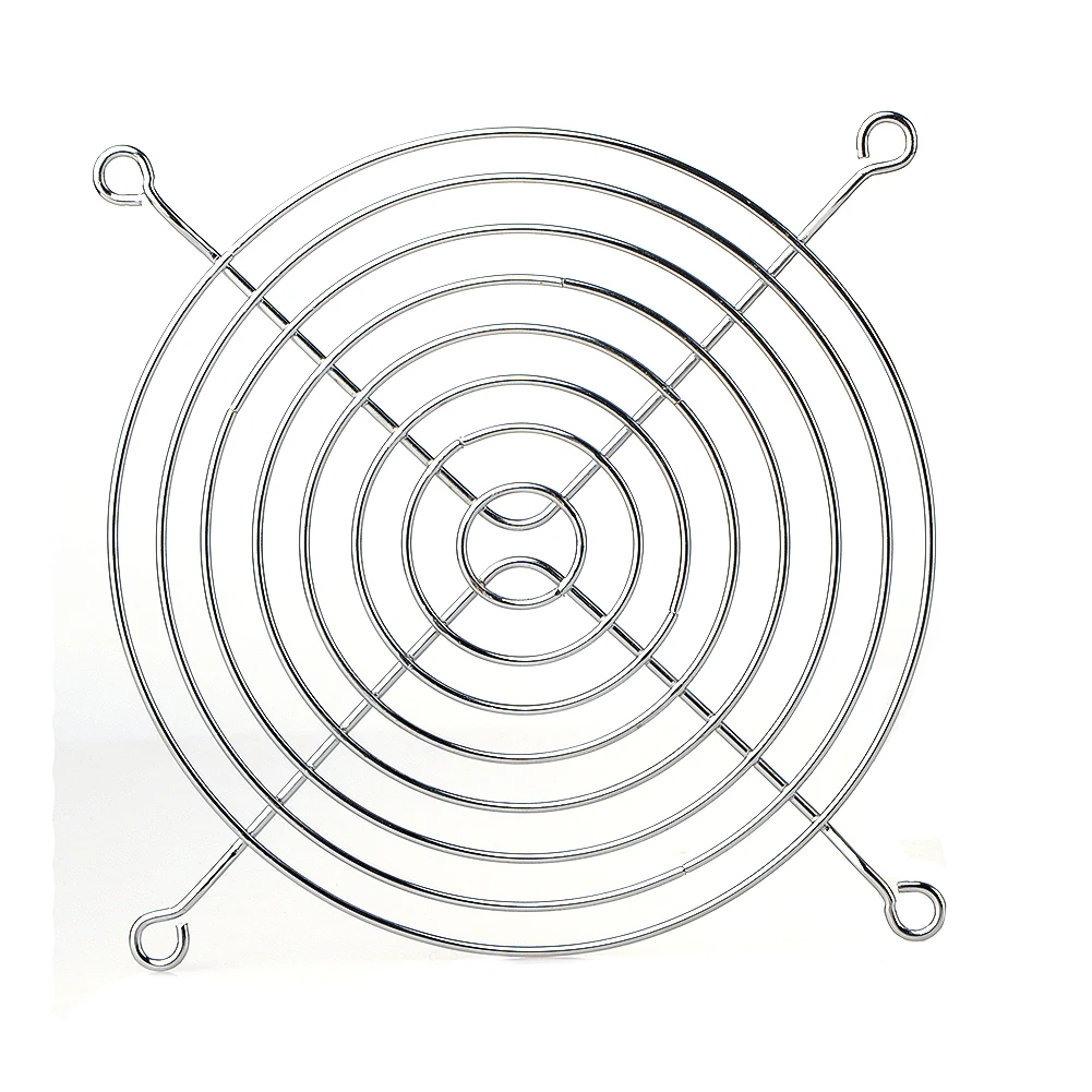

CPU Fan Grill For Cooling Fan 120mm 12Cm Silver Tone CPU Grill Protector Metal Finger Guard Computer Phone Straps cheap