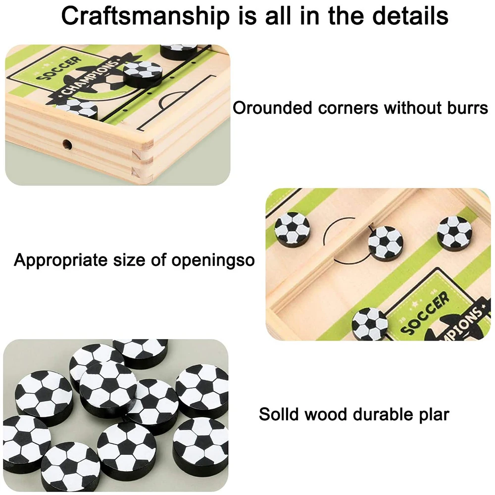 Деревянная игрушка для хоккея с шайбой родителей детей игры-победители футбола