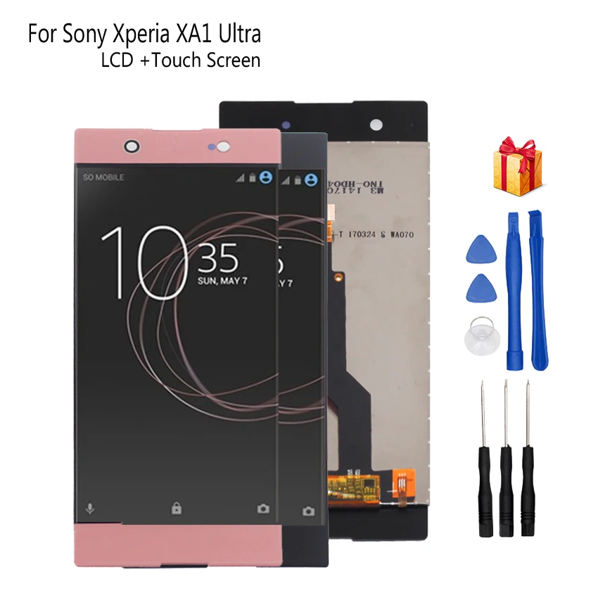 ЖК-дисплей с дигитайзером в сборе для Sony Xperia XA1 Ultra экран дисплея инструментами C7