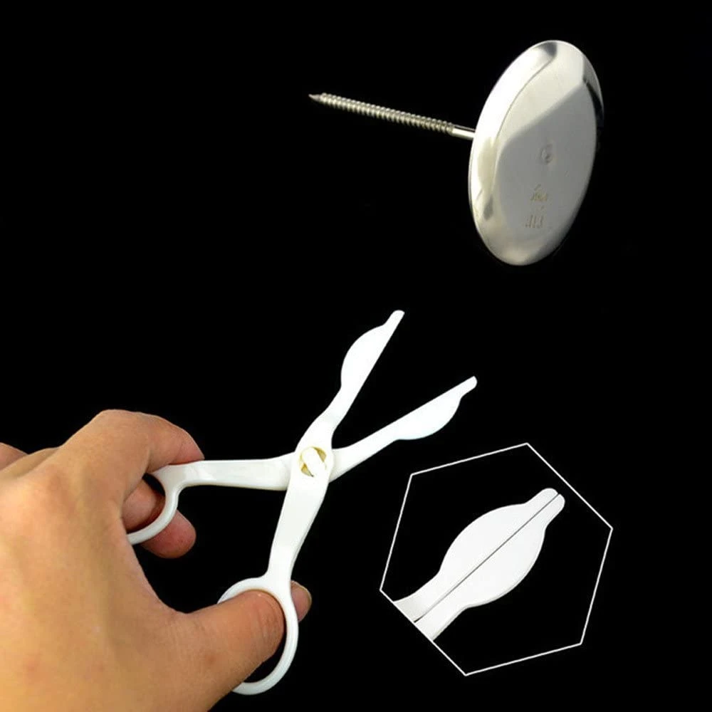 Цветочные ножницы для украшения ногтей 2 шт. безопасный податчик крема