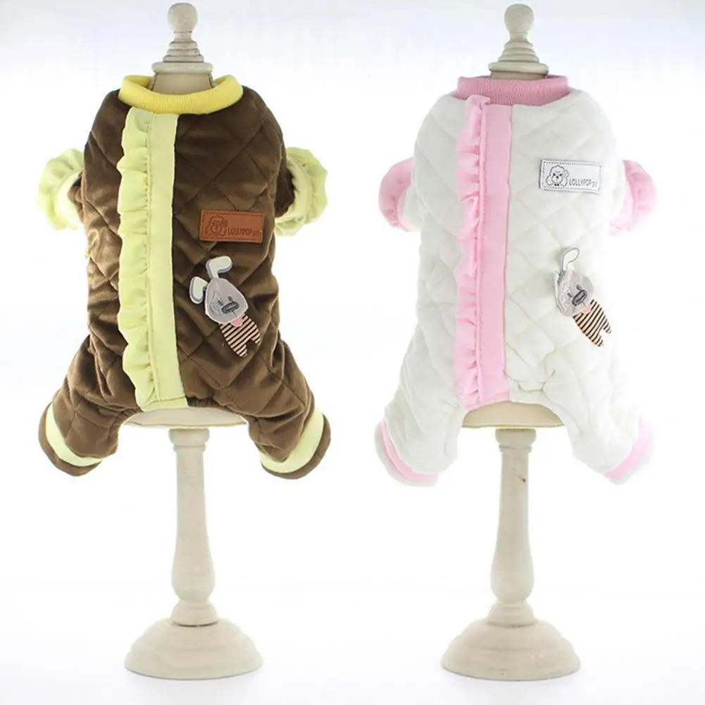 Женский комбинезон с круглым вырезом удобный Bichon утепленная одежда для домашних