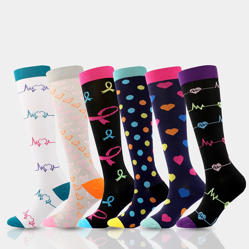 

Цветные длинные спортивные носки TianYiJian, стабилизирующие суставы, улучшающие защиту, износостойкие носки для бега на большие расстояния