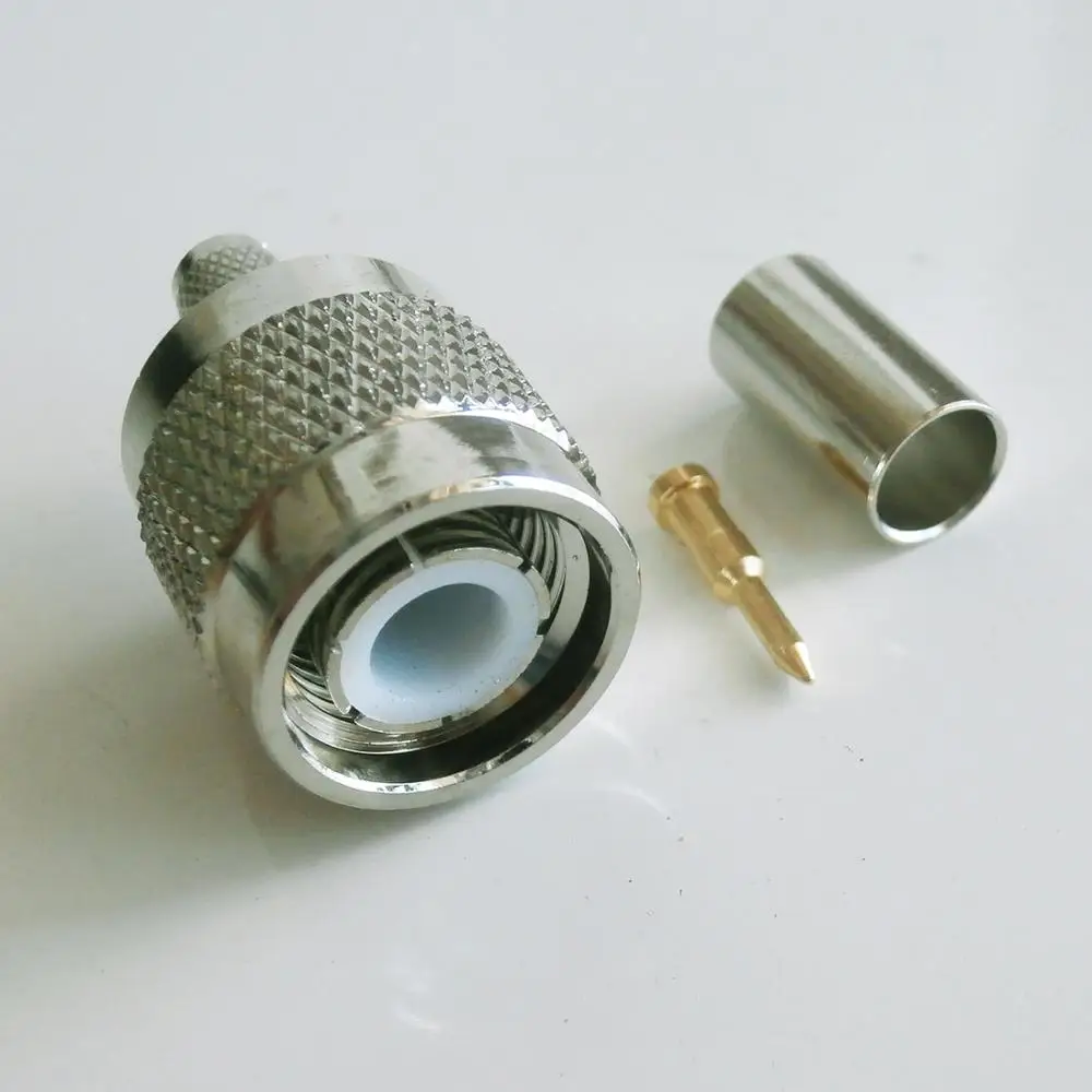 RF коаксиальный разъем TNC Штекерный обжим для LMR195 RG58 RG142 RG223 RG400 Кабельная вилка