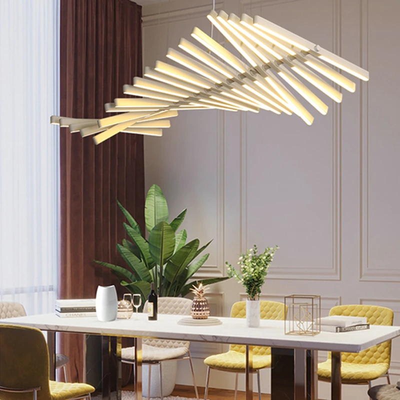 

Fish Skeleton LED Pendant Lights Modern design Variable shape pendant lamp Lighting living room Office decorative Hanging Light