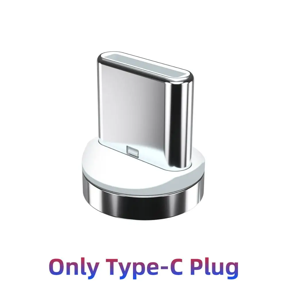 Type C plug no cable ANMONE type C Магнитный кабель Android Micro USB кабели Мобильный планшет быстрое зарядное устройство магнитный шнур телефон зарядка данных USB кабели - Цвет: Type C plug no cable