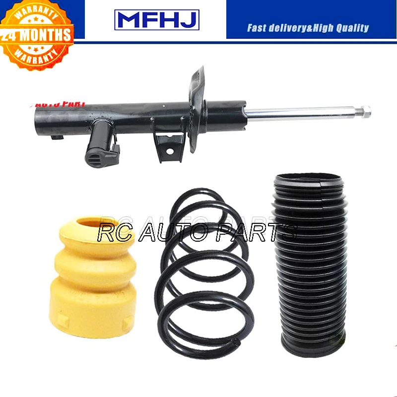 

Передний амортизатор + пылезащитный чехол + пружина катушки + буферная остановка для VW Passat CC Golf Tiguan w/ADS 3C0413031D 3C0413031A, 4 шт., 1 комплект