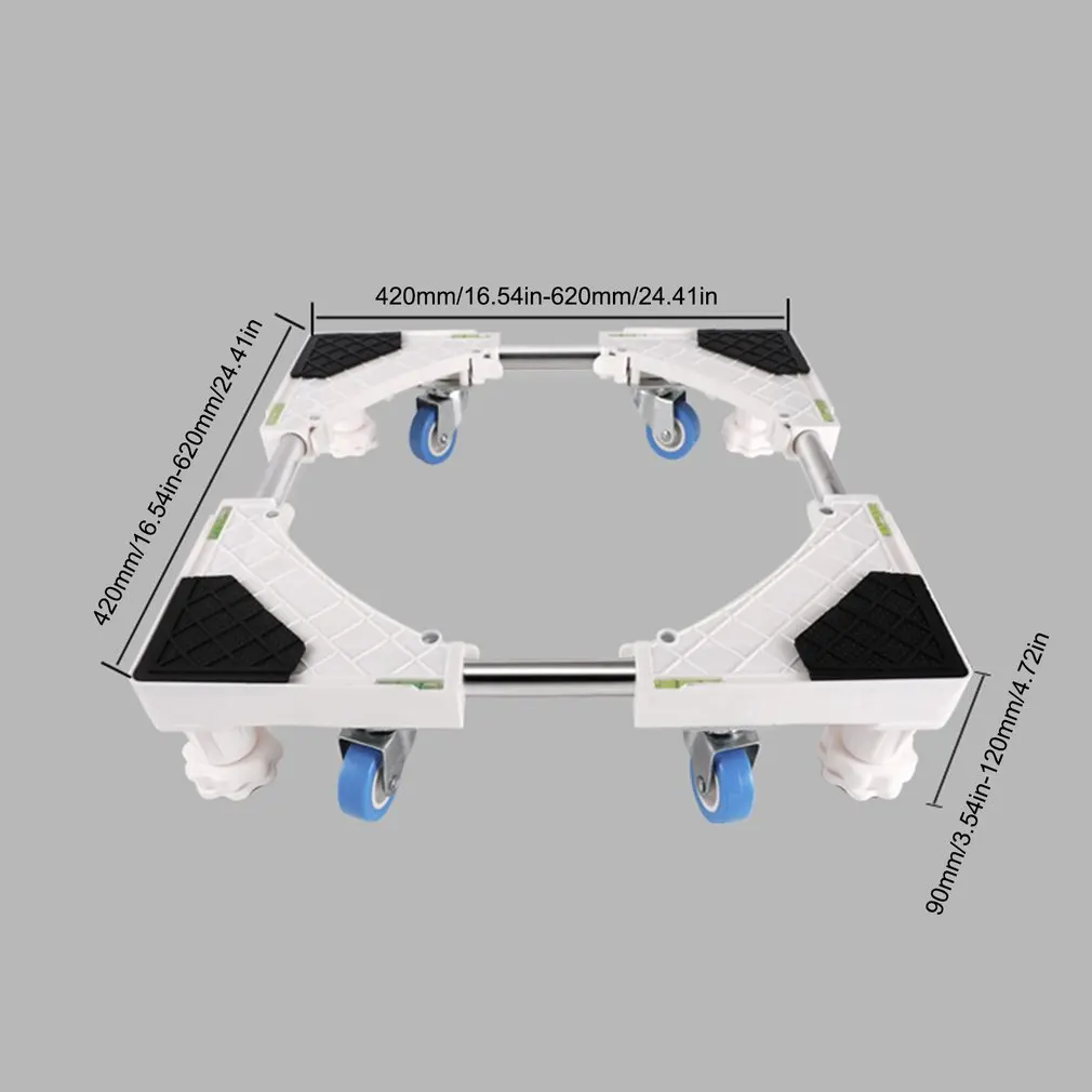 

Washing Machine Base Bracket Movable And Adjustable Refrigerator Base 4 Feet 4 Wheel Air Conditioning Base