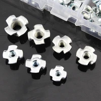 m6cf anti rust pronged tee nut assortment kit for toys electrical appliances furniture great for indoor and outdoor use