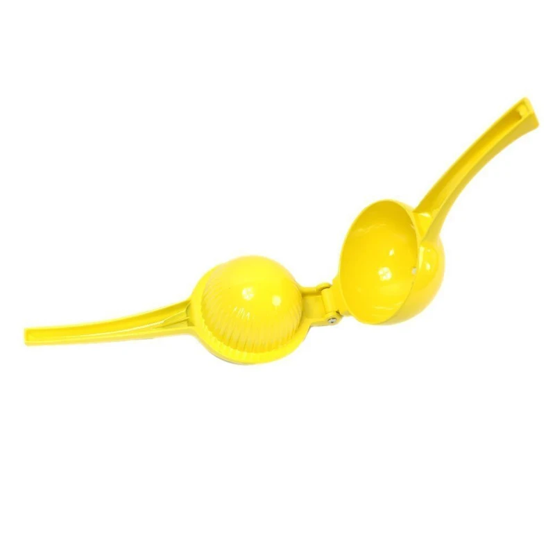 Металлическая соковыжималка для лимона и апельсина желтого цвета| |