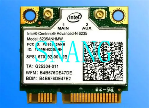 

Используется для intel centrino advanced-n 6235 6235anhmw Wi-Fi wlan bluetooth 4,0 картон 05k9gj