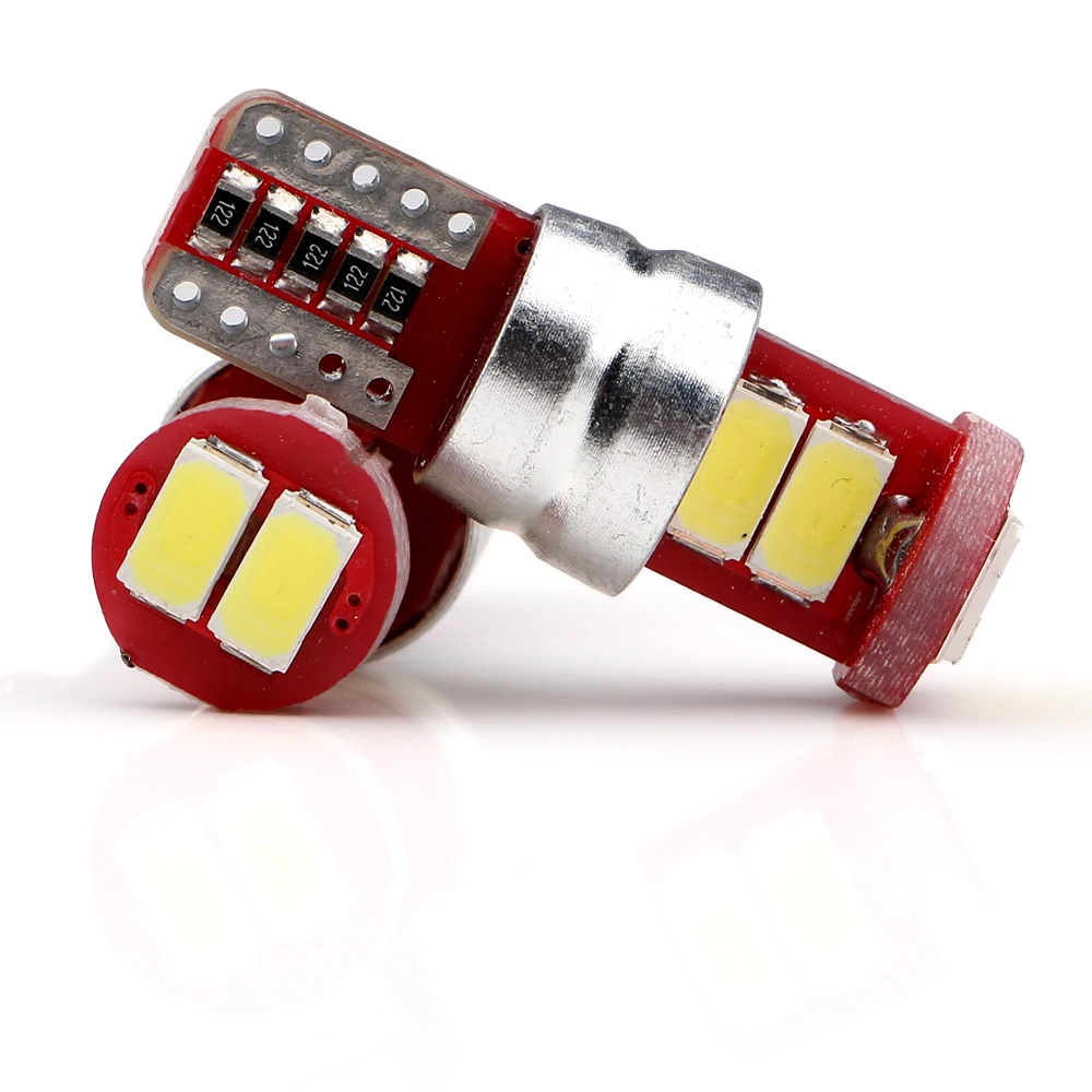 2 шт. T10 W5W 195 168 Canbus 5630 6 SMD Светодиодные Автомобильные лампы без ошибок Can-bus 12VDC
