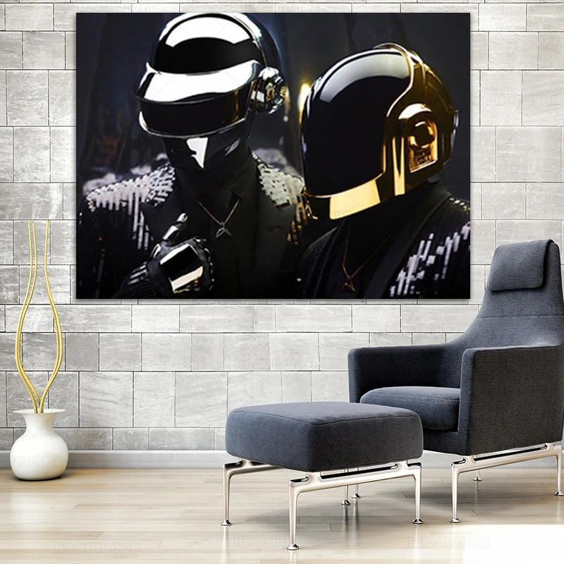 Daft панк маска Поп-музыка певица постер на продажу настенная живопись Гостиная