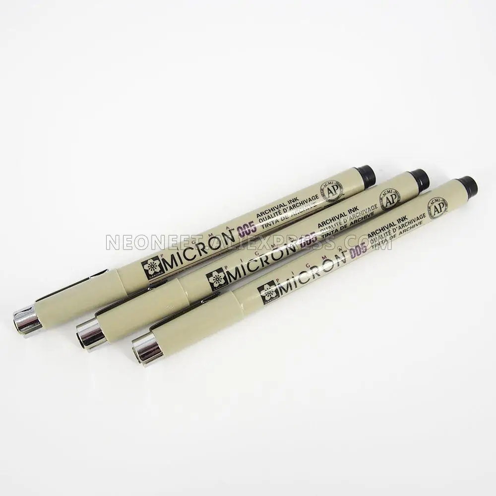 3X Sakura Pigma Micron 005 черные пигментные чернила 0 2 мм линия Gundam Fine Line Pen | Игрушки и хобби