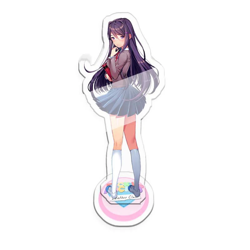 Аниме игра Doki литература Косплей акриловая модель на подставке Plate брелок Моника