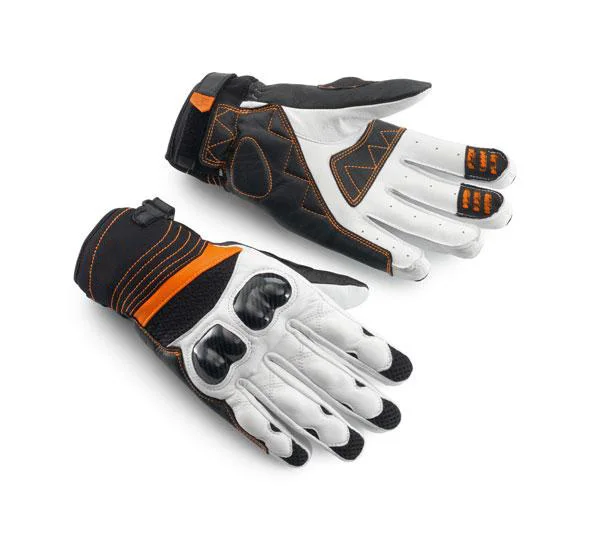 

Black Motorcycle Gp Racing Team Driving Motorbike Gloves For Ktm Men's Leather Glove